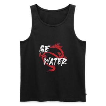 Sei Wasserdrache Kampfkunst Kung Fu Wing Chun - Männer Premium Bio Tank Top - Schwarz - Vorne - AI Model Male 178 light (178cm)