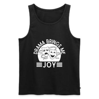 Theater Drama Brings Me Joy Actor Musical Design - Männer Premium Bio Tank Top - Schwarz - Vorne - AI Model Male 178 light (178cm)