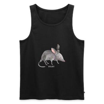 Niedliche Bilby-Malerei - Männer Premium Bio Tank Top - Schwarz - Vorne - Michal (187cm)