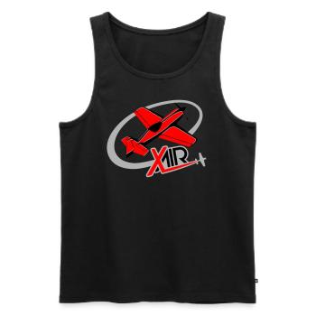 XtremeAir Aerobatic Flight - Men's Premium Organic Tank Top - black - Front - AI Model Male 178 light (178cm)
