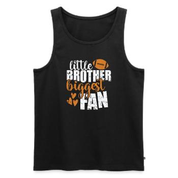 little Brother biggest Fan America Sports - Men's Premium Organic Tank Top - black - Front - Michal (187cm)
