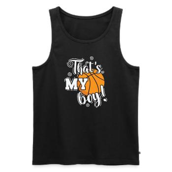 That's My Boy Basketball America USA Fans - Men's Premium Organic Tank Top - black - Front - Michal (187cm)
