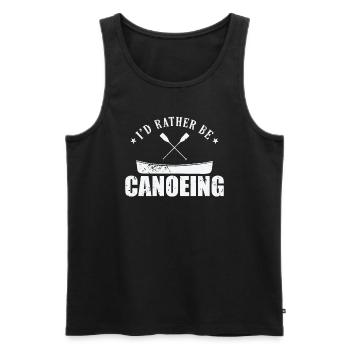 Je préfère être Canoë Kayak Pédalo - Débardeur bio Premium Homme - noir - Devant - Michal (187cm)
