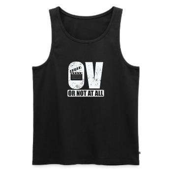 OV or not at all Cinema Films Language Sound - Men's Premium Organic Tank Top - black - Front - AI Model Male 178 light (178cm)