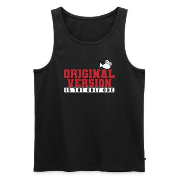 Original Version is the only One Movies - Men's Premium Organic Tank Top - black - Front - AI Model Male 178 light (178cm)