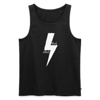 Rock 'n' Roll Gitarre Genre Musikstil - Männer Premium Bio Tank Top - Schwarz - Vorne - AI Model Male 178 light (178cm)