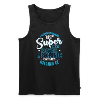 J’aurais grandi pour devenir un mécanicien de vélo super sexy - Débardeur bio Premium Homme - noir - Devant - Michal (187cm)