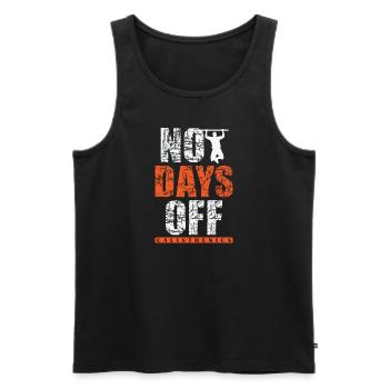 No Days Off Calisthenics Fitness Workout - Männer Premium Bio Tank Top - Schwarz - Vorne - AI Model Male 178 light (178cm)