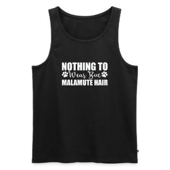 Rien à porter que des cheveux Malamute d’Alaska - Débardeur bio Premium Homme - noir - Devant - Michal (187cm)