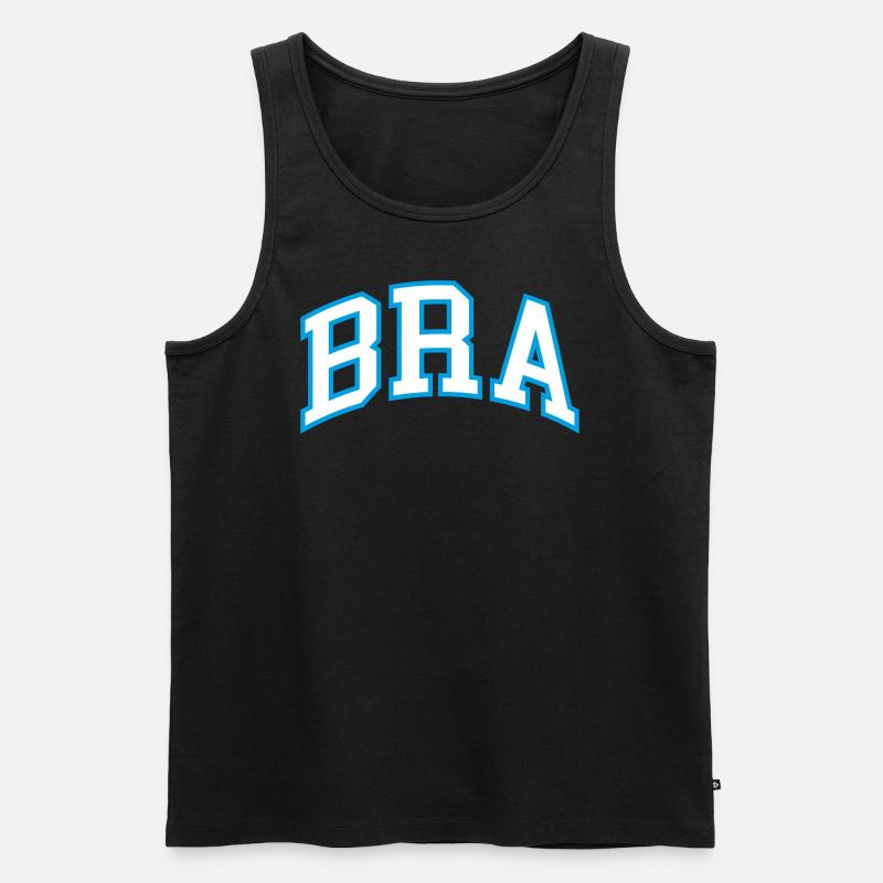 Bra - Männer Premium Bio Tank Top - Schwarz