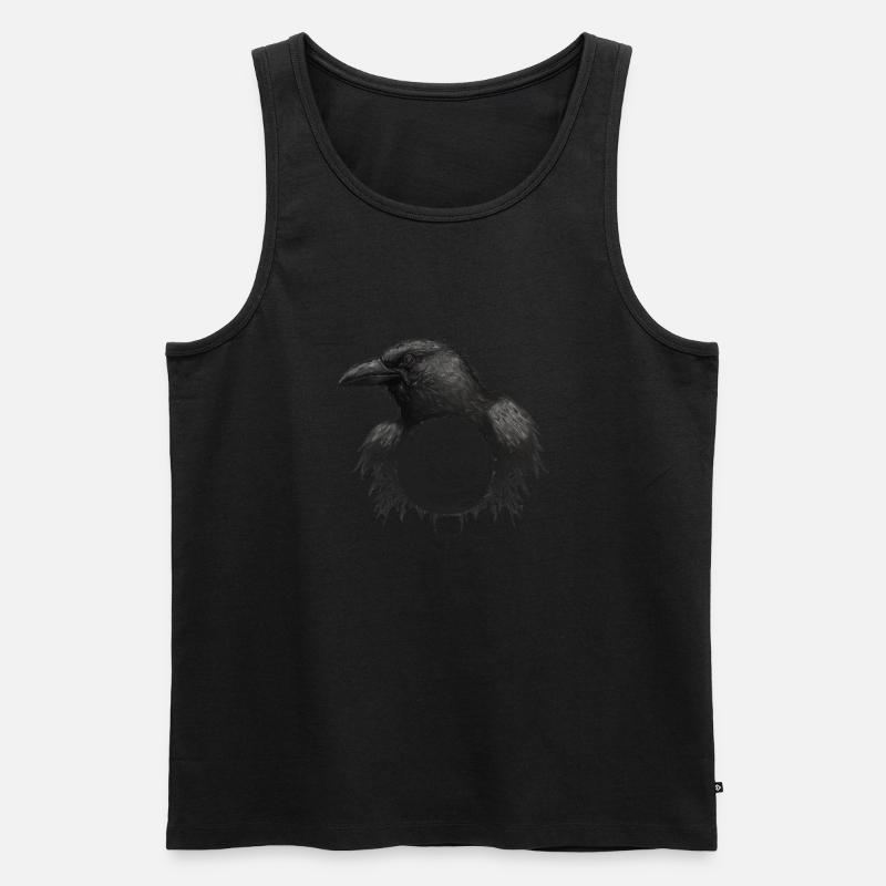 Schwarzer Rabe Steampunk - Männer Premium Bio Tank Top - Schwarz