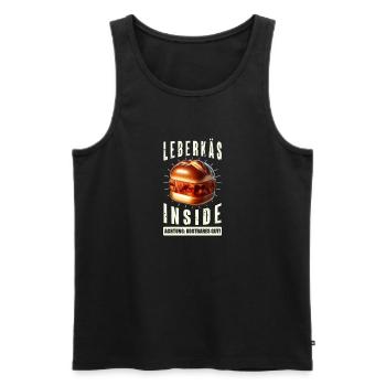 Leberkäs Inside – L’humour bavarois pour - Débardeur bio Premium Homme - noir - Devant - Michal (187cm)