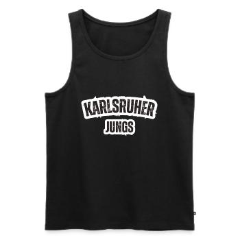 Karlsruhe Boys - Men's Premium Organic Tank Top - black - Front - AI Model Male 178 light (178cm)