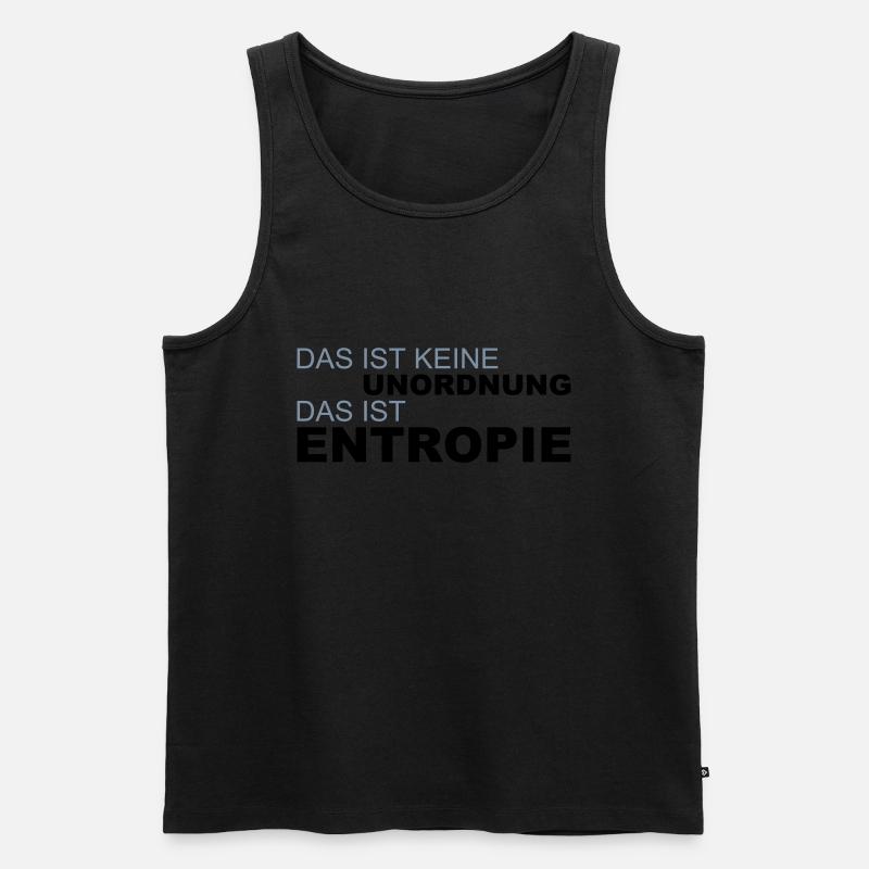 Entropie - Männer Premium Bio Tank Top - Schwarz