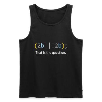 Informatiker Computer Science Code Programmierer - Männer Premium Bio Tank Top - Schwarz - Vorne - Michal (187cm)