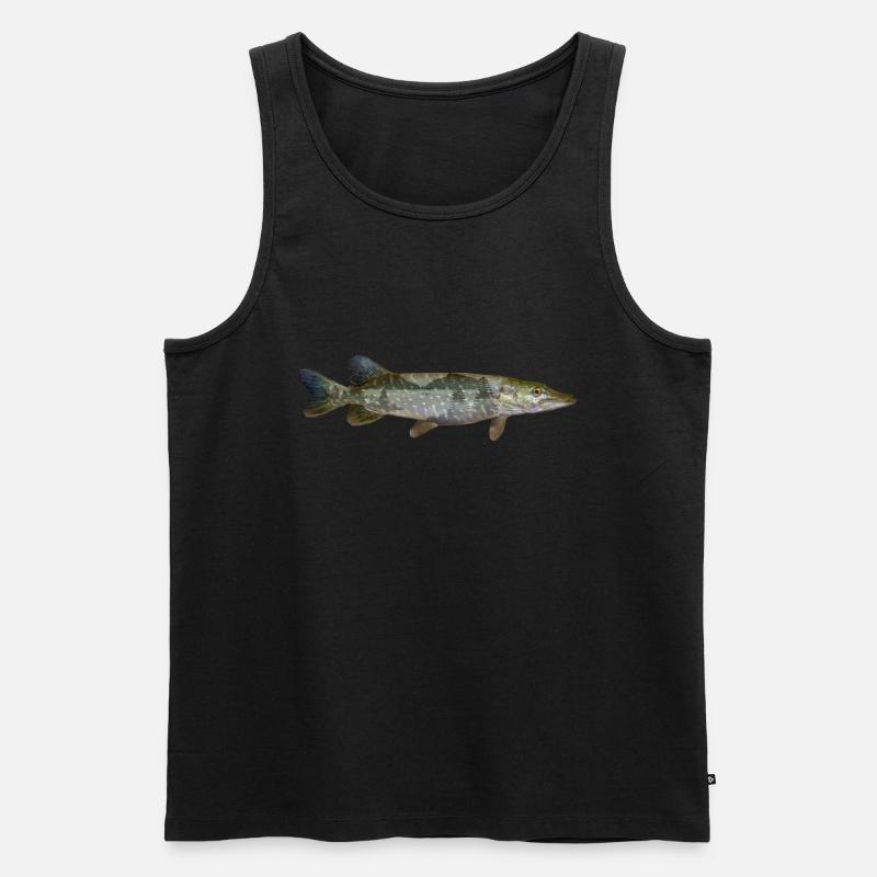 Hecht - Männer Premium Bio Tank Top - Schwarz