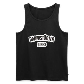 Darmstädter Jungs - Männer Premium Bio Tank Top - Schwarz - Vorne - Michal (187cm)