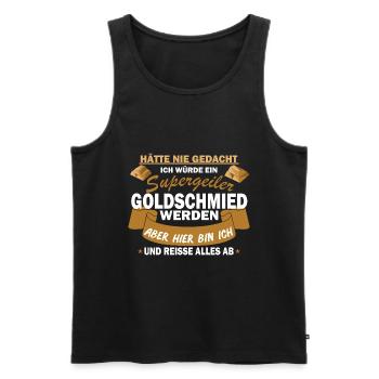 Goldschmied Schmiedekunst Handwerker Geschenk - Männer Premium Bio Tank Top - Schwarz - Vorne - Michal (187cm)