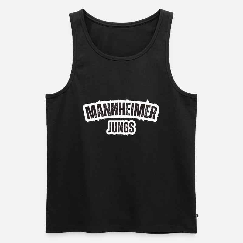 Mannheimer Jungs - Männer Premium Bio Tank Top - Schwarz