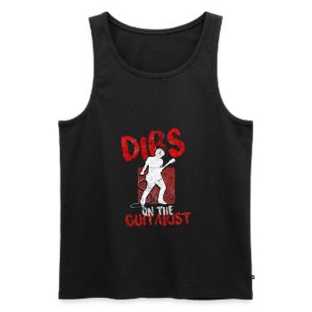 gitarre musiker - Männer Premium Bio Tank Top - Schwarz - Vorne - Michal (187cm)