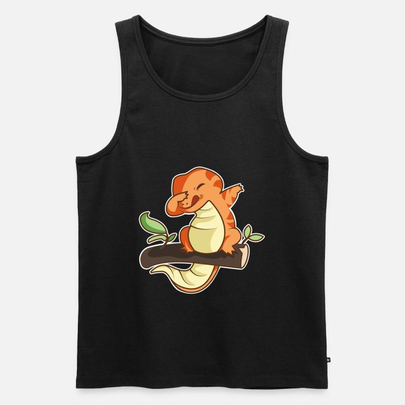 echse - Männer Premium Bio Tank Top - Schwarz