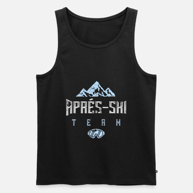 apres ski team - Männer Premium Bio Tank Top - Schwarz