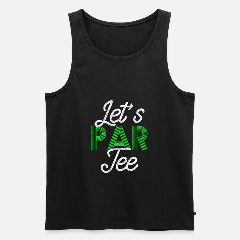Golf spruch golfen - Männer Premium Bio Tank Top - Schwarz