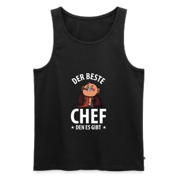 Der beste chef den es gibt baby - Männer Premium Bio Tank Top - Schwarz - Vorne - AI Model Male 178 light (178cm)