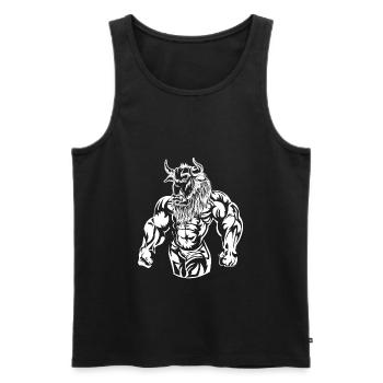 bodybuilding bulle muscles monster fitness - Men's Premium Organic Tank Top - black - Front - Michal (187cm)