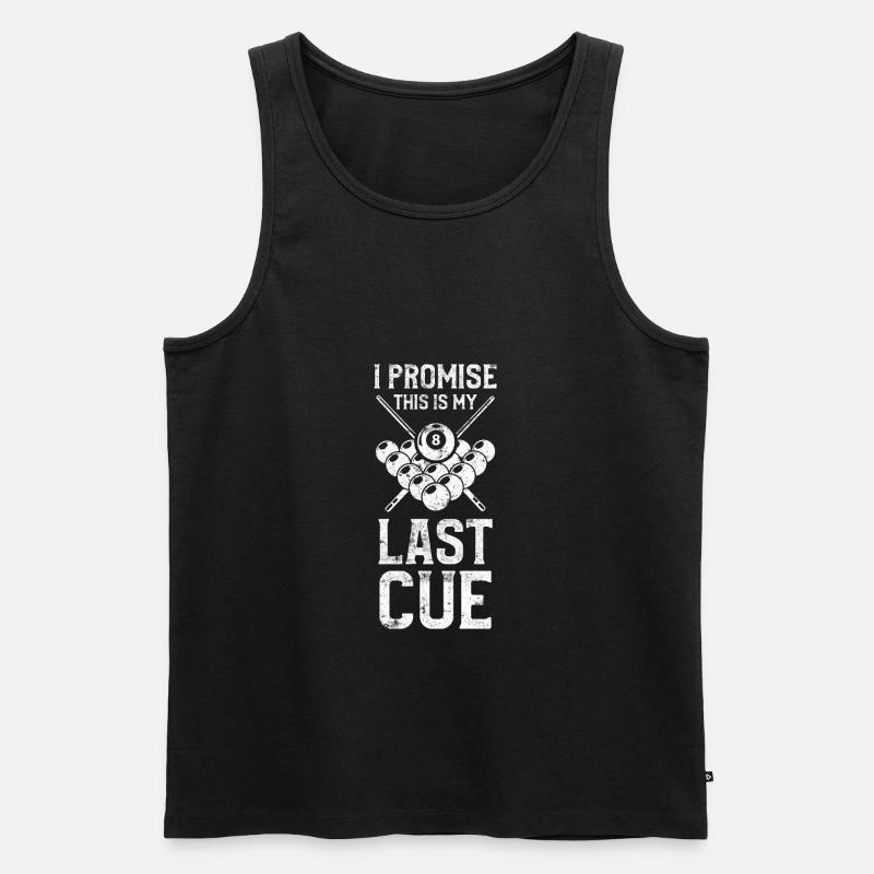 Billiard spruch billiard - Männer Premium Bio Tank Top - Schwarz