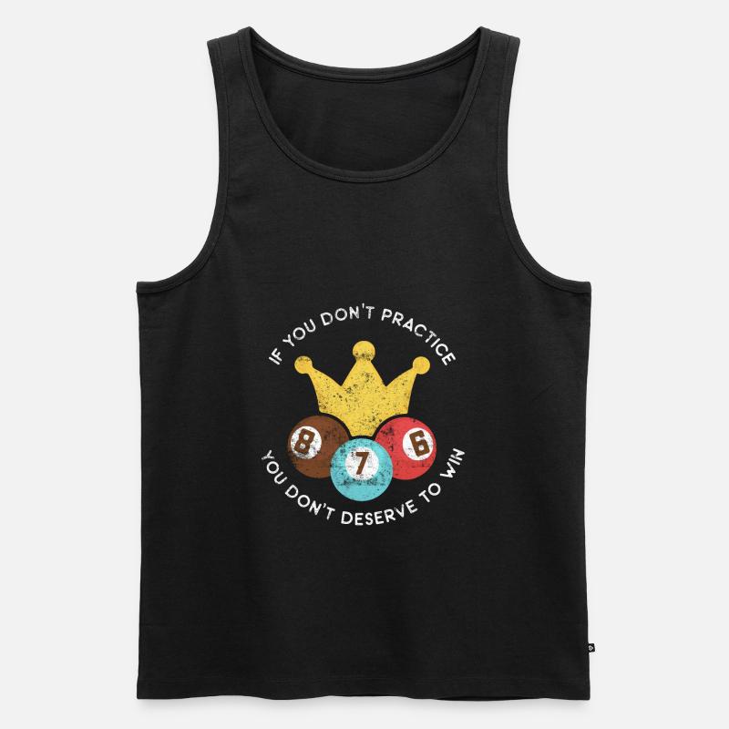 Billiard Spruch billiard - Männer Premium Bio Tank Top - Schwarz