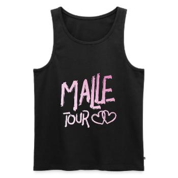 heart tour - Men's Premium Organic Tank Top - black - Front - Michal (187cm)