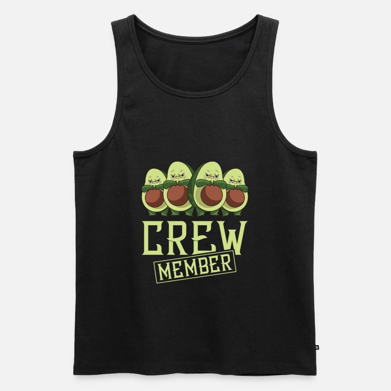 avocado crew - Männer Premium Bio Tank Top - Schwarz