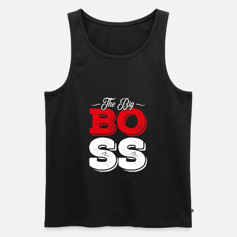 big boss chef - Männer Premium Bio Tank Top - Schwarz
