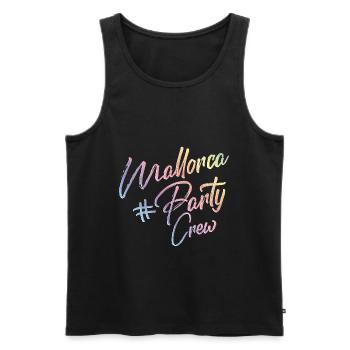 Majorca party crew - Men's Premium Organic Tank Top - black - Front - AI Model Male 178 light (178cm)