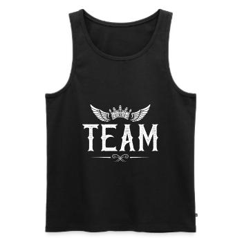 Team Krone - Débardeur bio Premium Homme - noir - Devant - Michal (187cm)