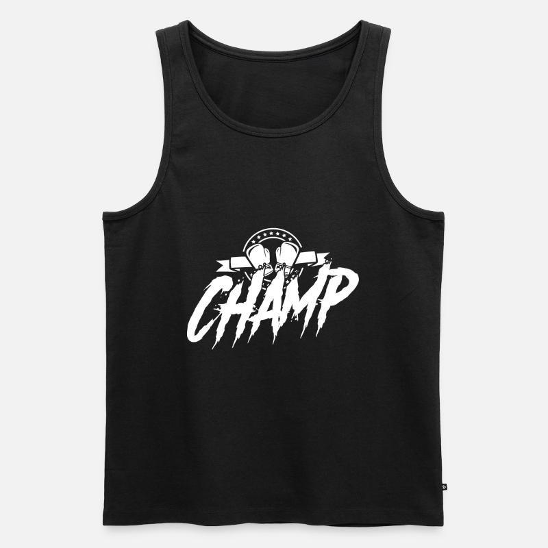 boxen sport sieger - Männer Premium Bio Tank Top - Schwarz
