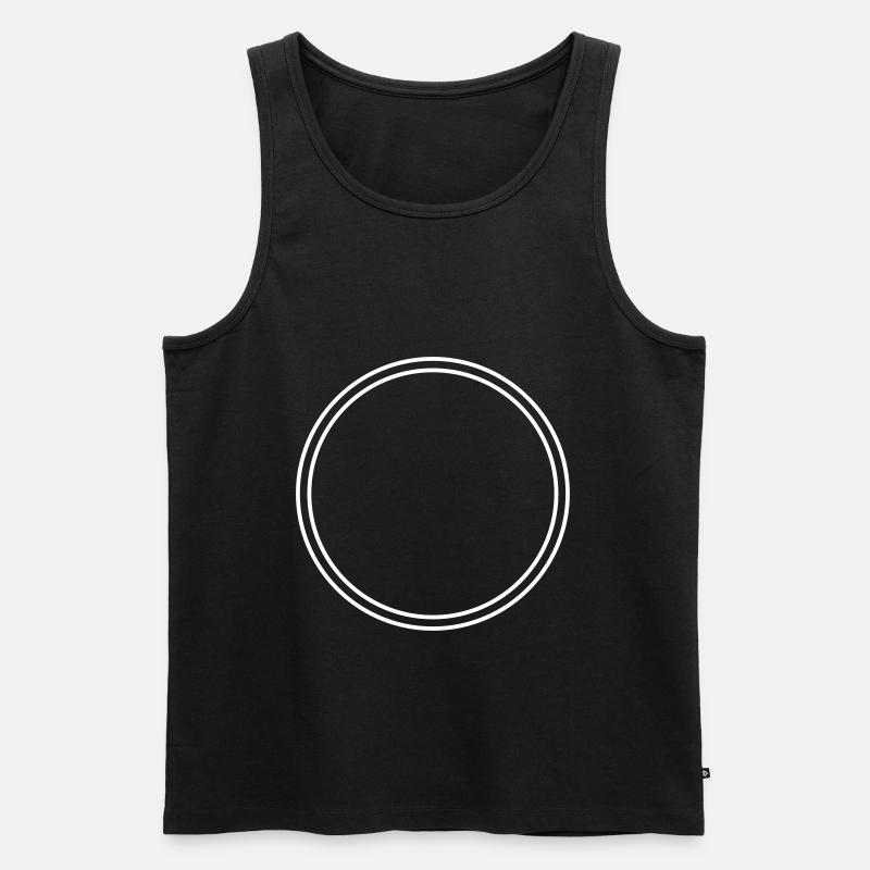 kreis symbol leer icon - Männer Premium Bio Tank Top - Schwarz