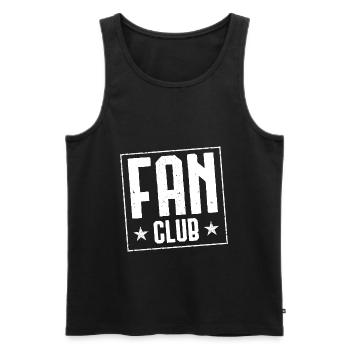 fan club stamp - Men's Premium Organic Tank Top - black - Front - Michal (187cm)