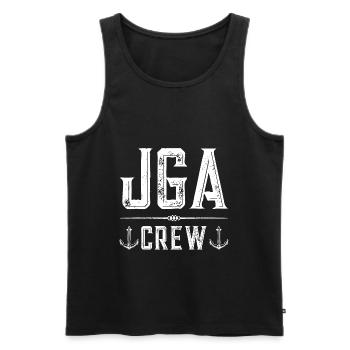 Jga Crew Anker - Männer Premium Bio Tank Top - Schwarz - Vorne - Michal (187cm)
