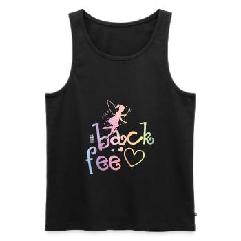 Fee Backen Herz Backfee - Männer Premium Bio Tank Top - Schwarz - Vorne - Michal (187cm)