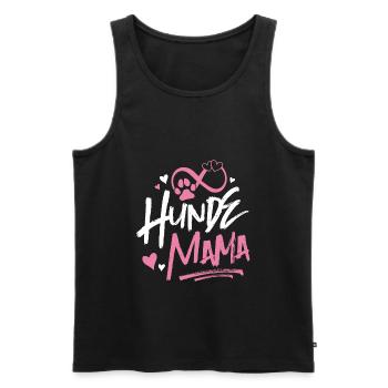 Hunde Mama Spruch - Männer Premium Bio Tank Top - Schwarz - Vorne - AI Model Male 178 light (178cm)