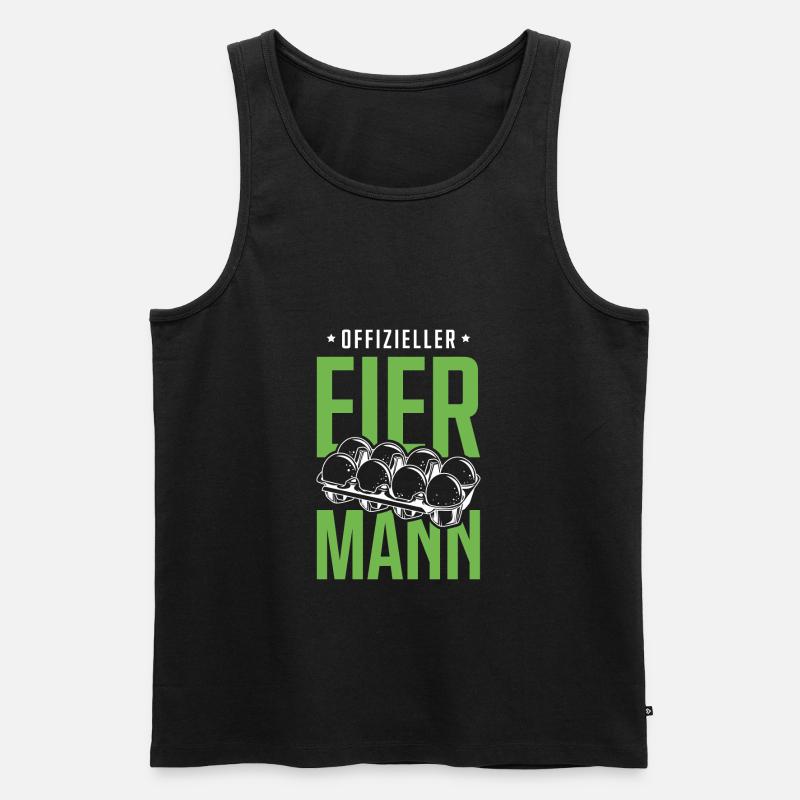 Offizieller Eiermann Eier - Männer Premium Bio Tank Top - Schwarz