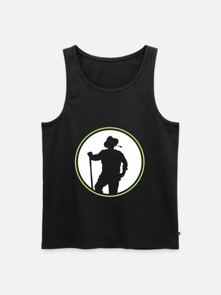 farmer kreis - Männer Premium Bio Tank Top - Schwarz
