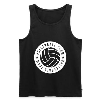 volley-ball team - Débardeur bio Premium Homme - noir - Devant - Michal (187cm)