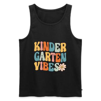 Kindergarten Vibes - jetzt komme ich ... - Männer Premium Bio Tank Top - Schwarz - Vorne - Michal (187cm)