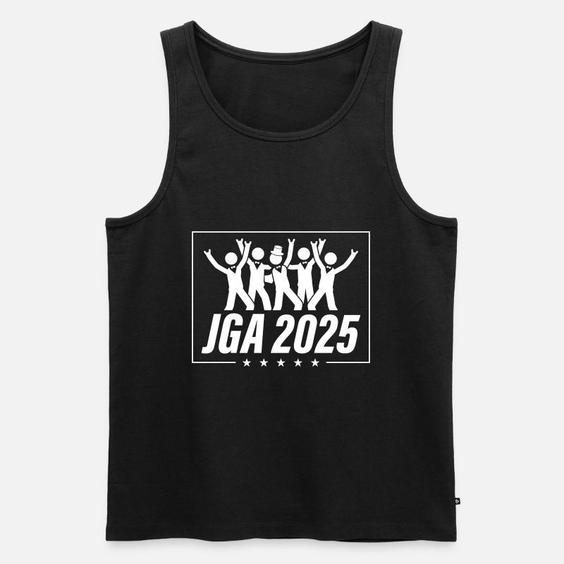 Junggesellenabschied 2025 - Männer Premium Bio Tank Top - Schwarz