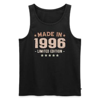Made in 1996 Birthday Gift 1996 Vintage 1996 - Men's Premium Organic Tank Top - black - Front - Michal (187cm)