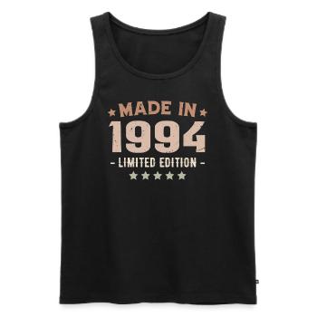 Made In 1994 Cadeau Anniversaire 1994 Vintage 1994 - Débardeur bio Premium Homme - noir - Devant - AI Model Male 178 light (178cm)