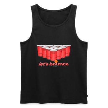 Bier Pong bouncer - Männer Premium Bio Tank Top - Schwarz - Vorne - AI Model Male 178 light (178cm)